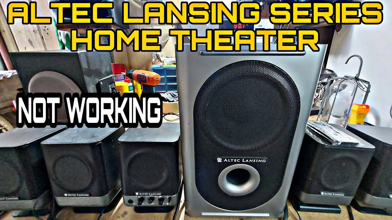 HOW TO REPAIR NOT WORKING ALTEC LANSING SERIES 100 POWER AUDIO HOME THEATER