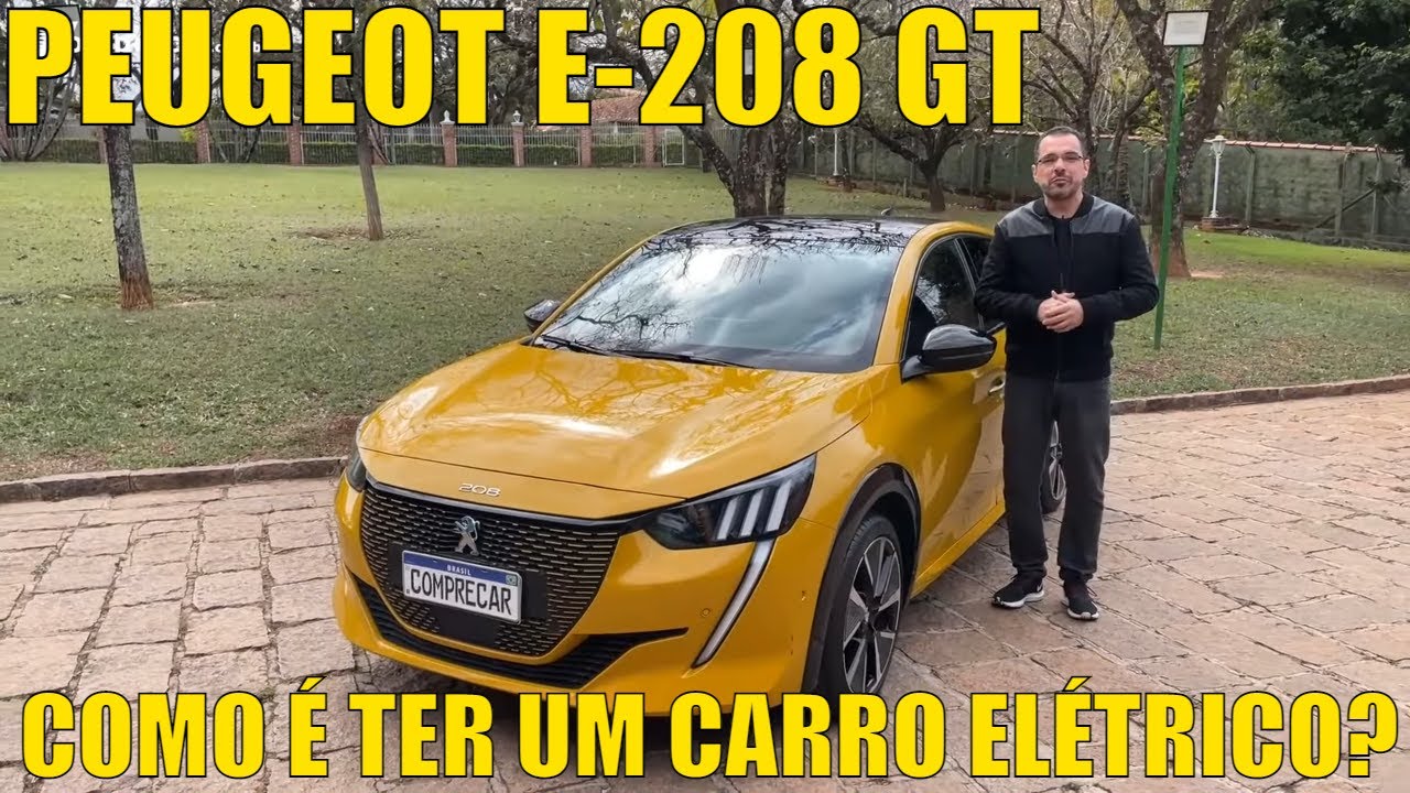 Peugeot e-208 GT - Como é ter um carro 100% elétrico? Consumo, autonomia e tempo de carregamento