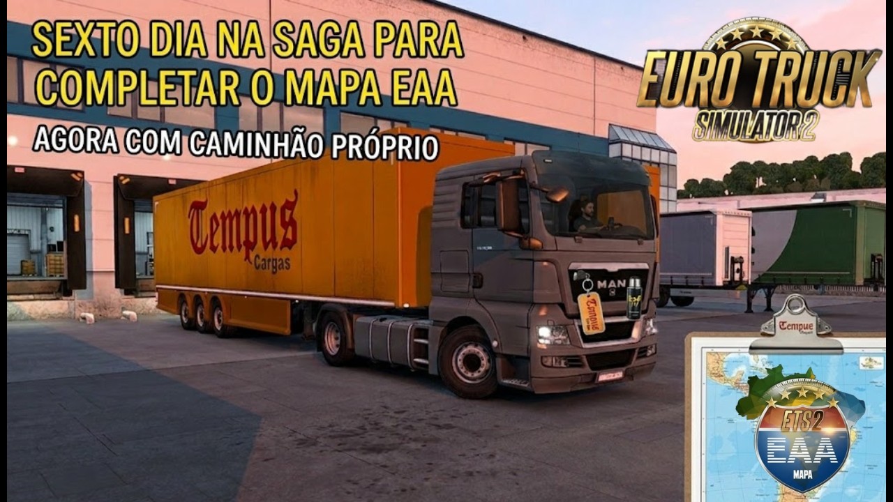 ETS 2 1.58  Sexto Dia , e Saga de Completar o Mapa EAA Continua