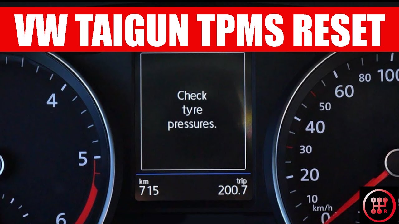 How to reset the Tire Pressure Monitoring System (TPMS) in the VW Taigun
