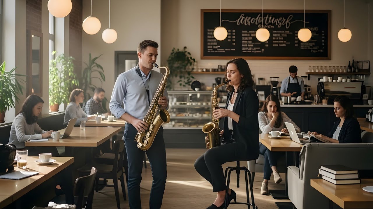 Saxophone Lounge R&B Grooves • Smooth Jazz Flow • Cozy Cafe Ambience • Soothing Rest • Office Focus