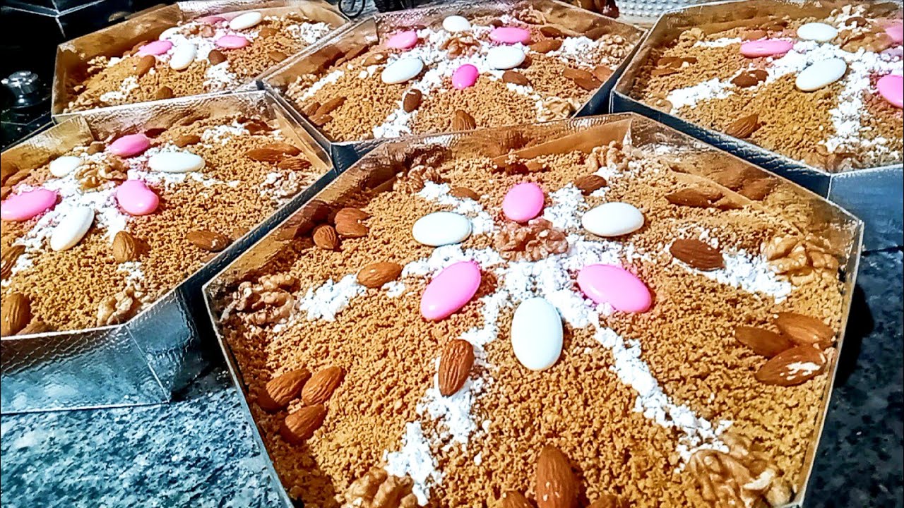 حلويات النفاس/ ألذ سلو😋 الوصفة والمقادير مضبوطة ل 5كيلو وسر ليخليه يبقى مدة طويلة /سعر البيع