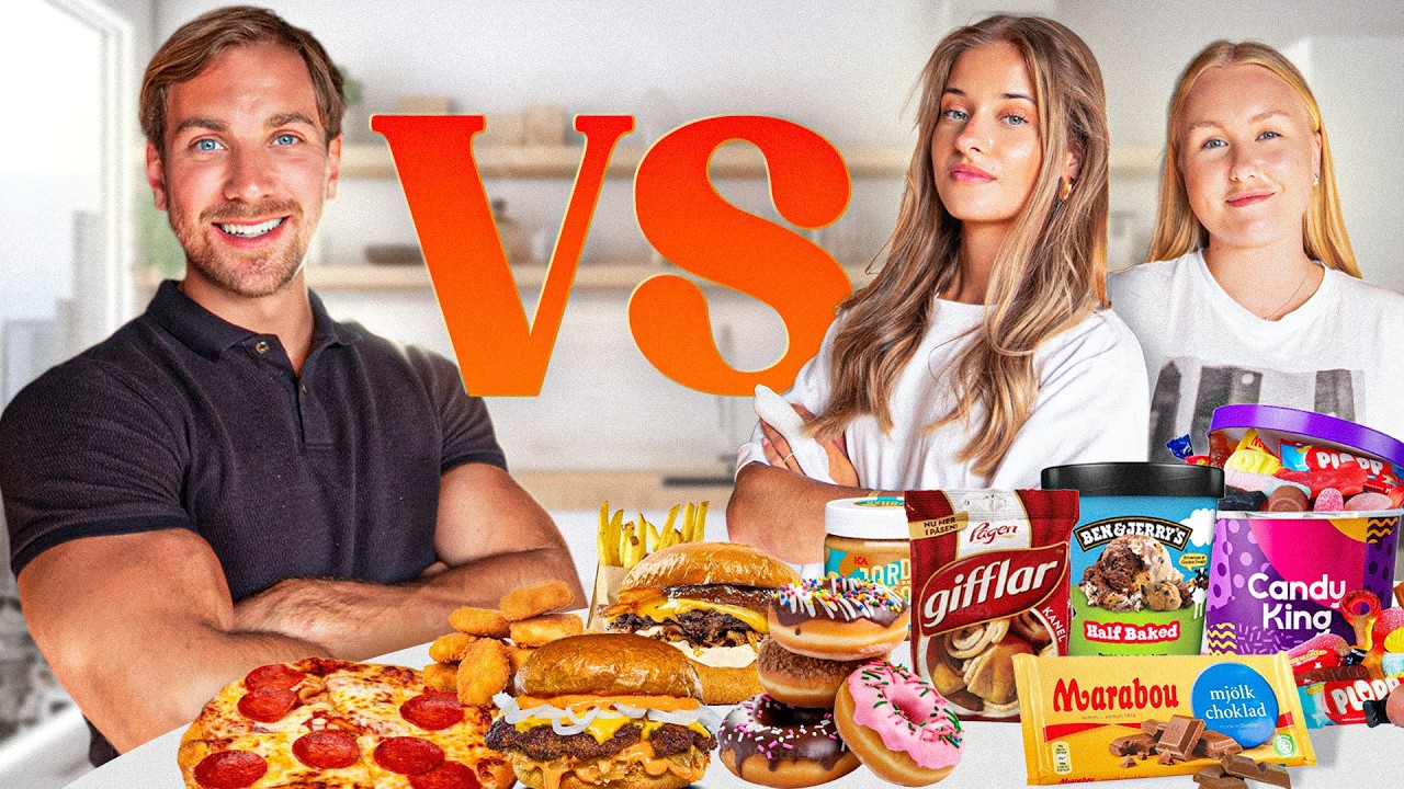Sampe vs 2 tjejer - Calorie challenge