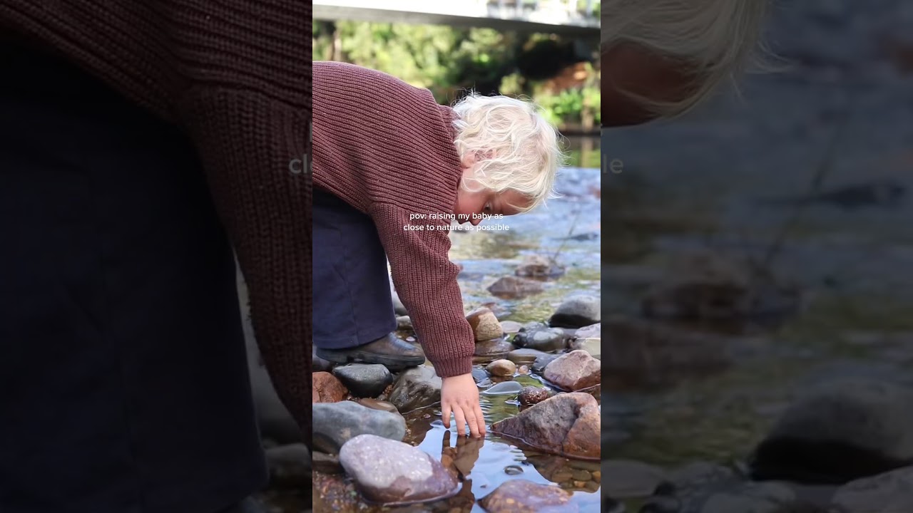 Raising my baby in nature 🌲 #motherhood #parenting #nature #rewilding
