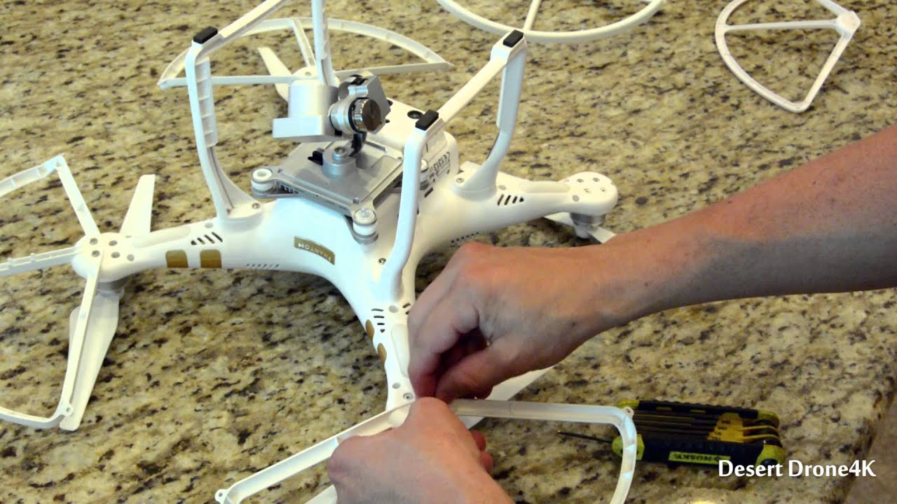 DJI Phantom 3 Professional Prop Guard Install & Crash Test