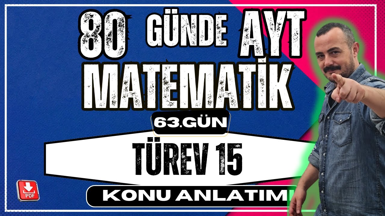🟥 TÜREV 15 ✅  Türevin Geometrik Yorumu | 80 Günde AYT Matematik | AYT Matematik Kampı