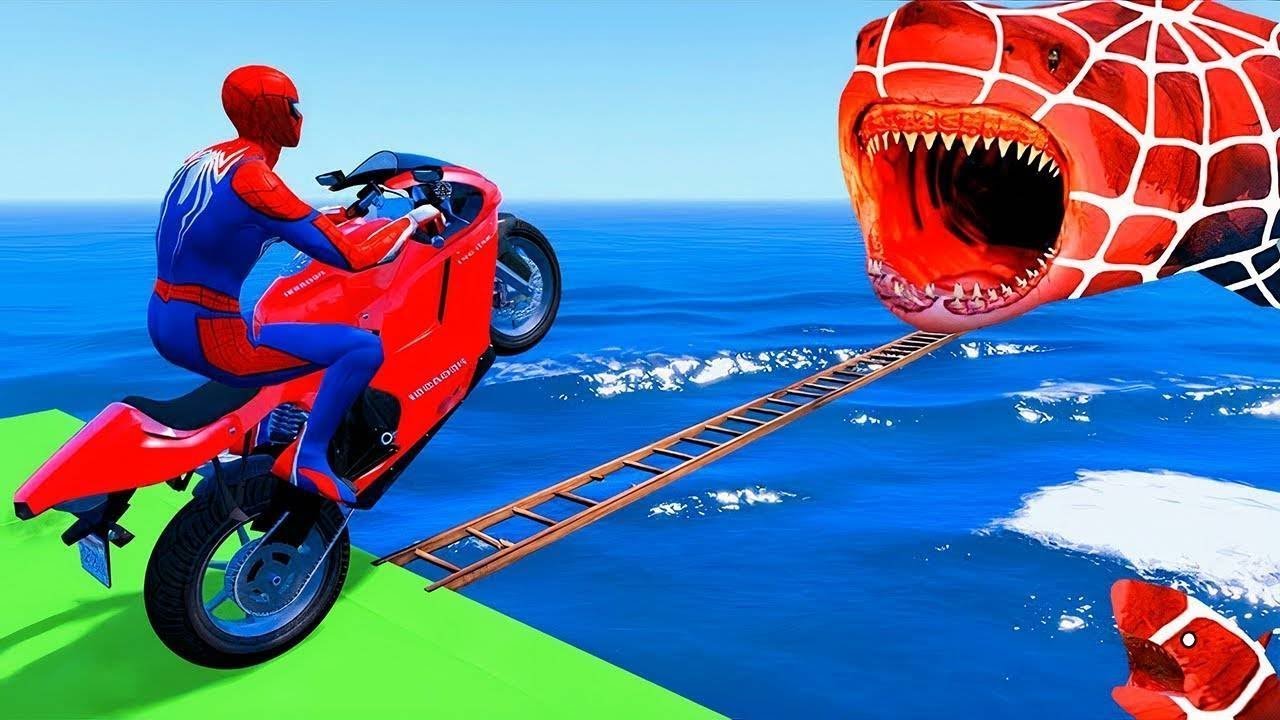 الرجل العنكبوت انقاذ باتمان Spider-Man Rescue batman vs iron man vs venom funny Game GTA 5 superhero