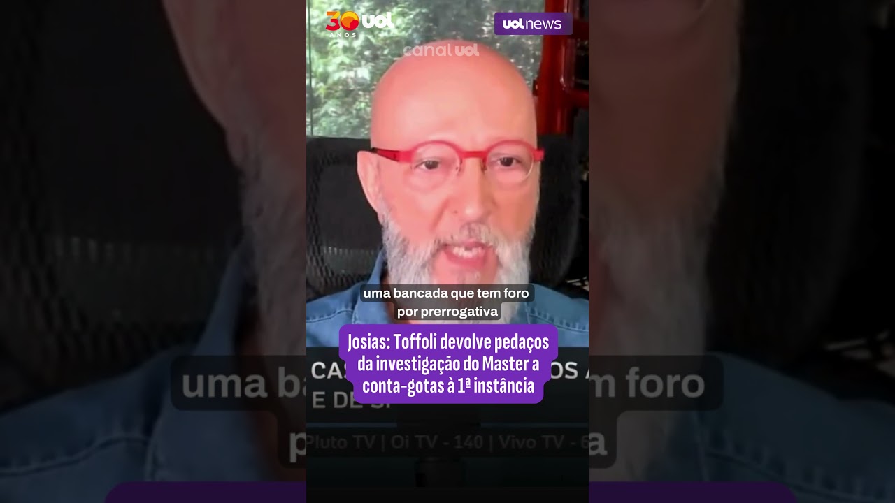 Toffoli devolve peda&ccedil;os da investiga&ccedil;&atilde;o do Master a conta-gotas &agrave; 1&ordf; inst&acirc;ncia, diz Josias