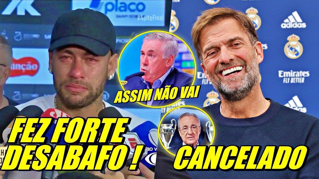 ANCELOTTI IRRITADO COM NEYMAR ! NEYMAR FAZ DESABAFO ! KLOPP FORA DOS PLANOS DO REAL