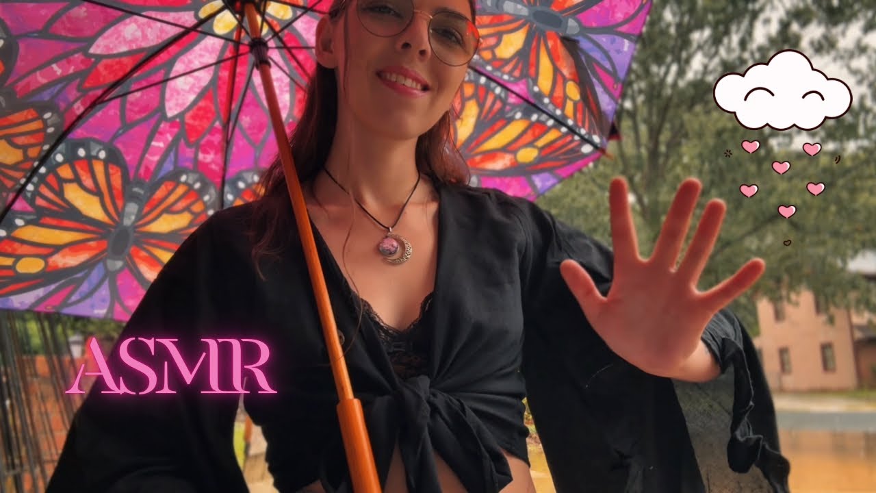 Rainy Day Umbrella ASMR☔️💖 Flowing + Hand Movements✨