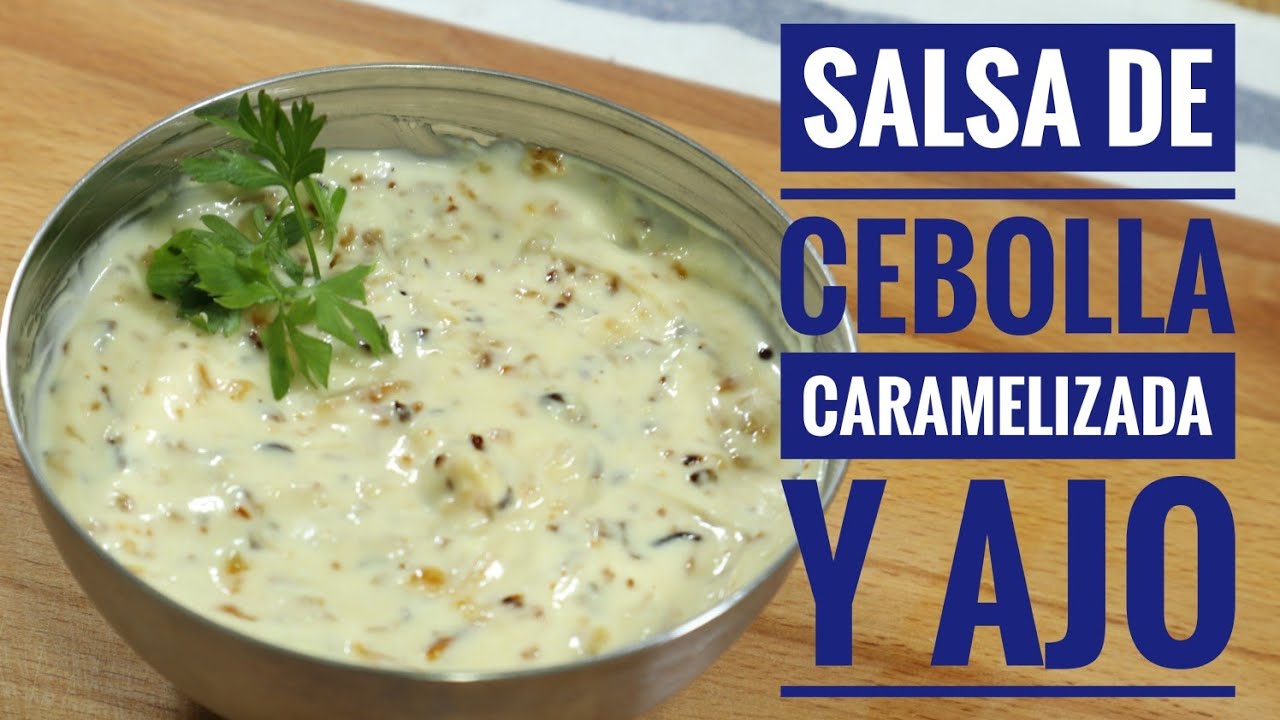 SALSA DE CEBOLLA CARAMELIZADA Y AJO / Fácil y Rápida / Recetas Venezolanas