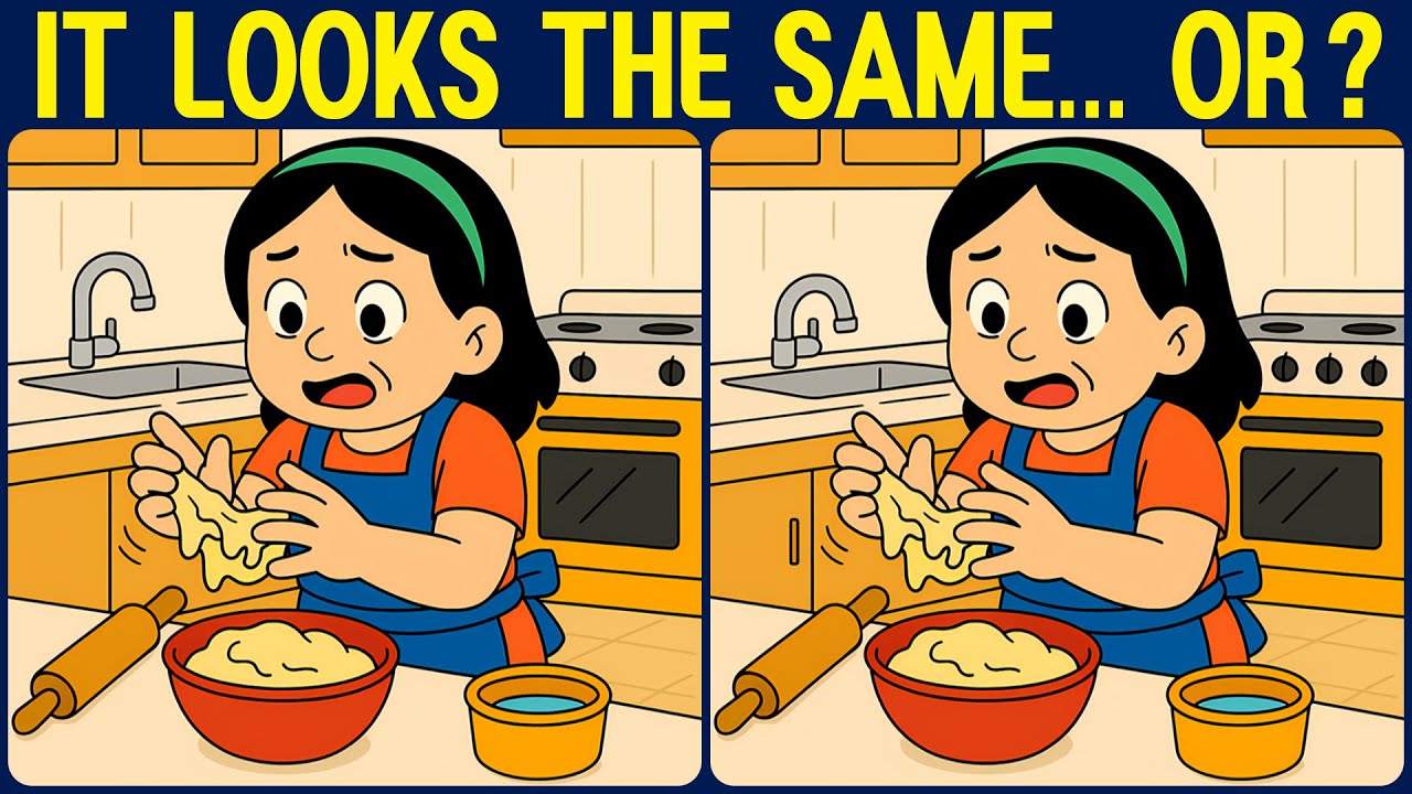 [Spot the Difference Brain Training] The subtle differences will test your attentiveness.
