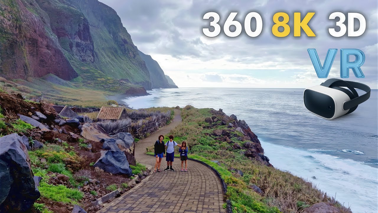 Madeira VR - professional 8K 360 3D camera. Levadas, mountains & ocean. Oculus stereo movie #meta