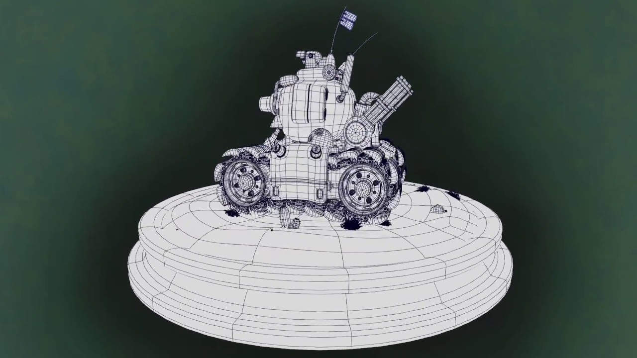 Metal Slug Tank SV-001 (Fan Art) (Wireframe)