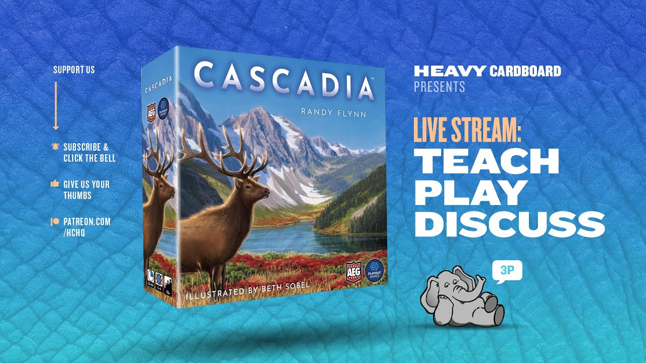 Cascadia- 3p Teaching, Play-through, & Roundtable by Heavy Cardboard