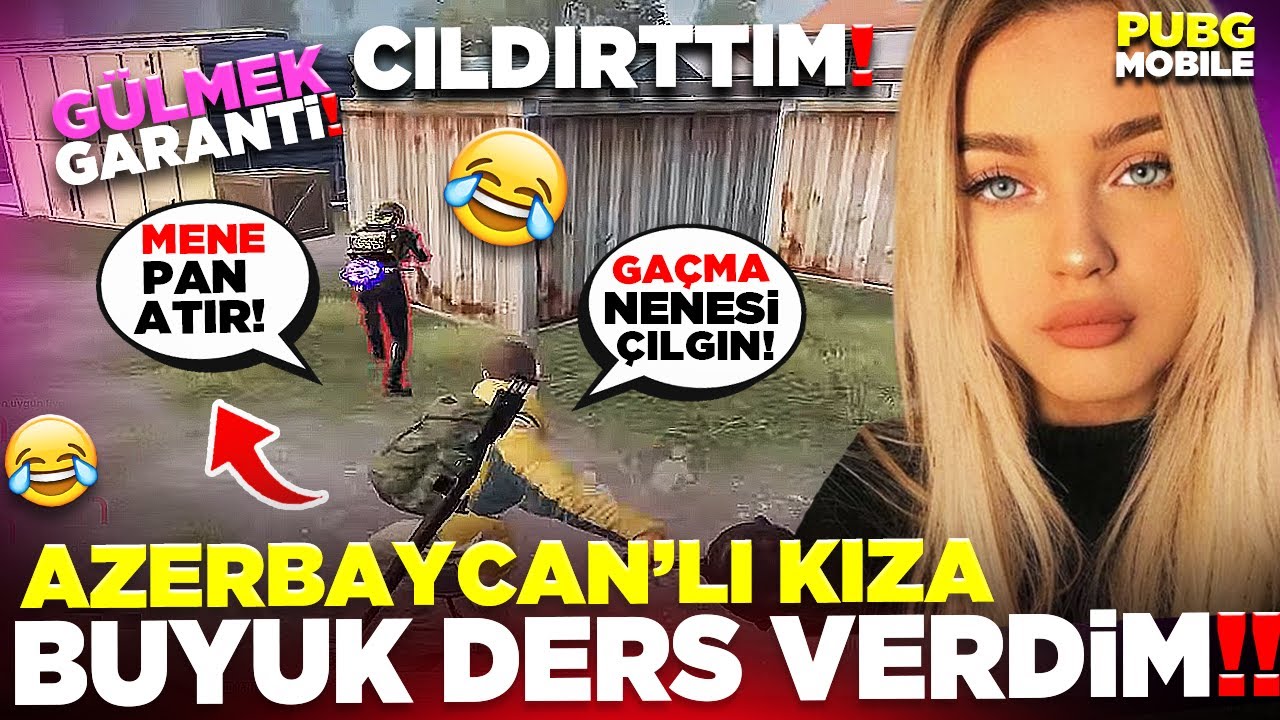 HER KUŞUN ETİ YENMEZ AZERBAYCANLI KIZA BÜYÜK DERS VERDİM!! 🤣 | PUBG MOBILE