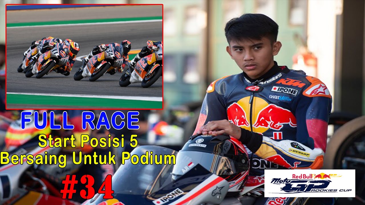 Mario Aji Red Bull Rookies Cup Aragon  22-09-2019 FULL RACE 1(Menuju MotoGP)