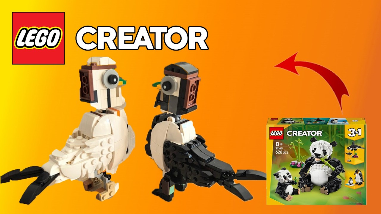 LEGO Creator 3in1 31165 Wild Animal Panda Family | Alternate  Magpie  MOC Speed Build