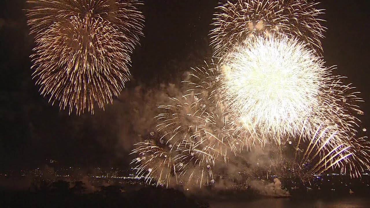 【ノーカット】厳島水中花火大会　広島・宮島