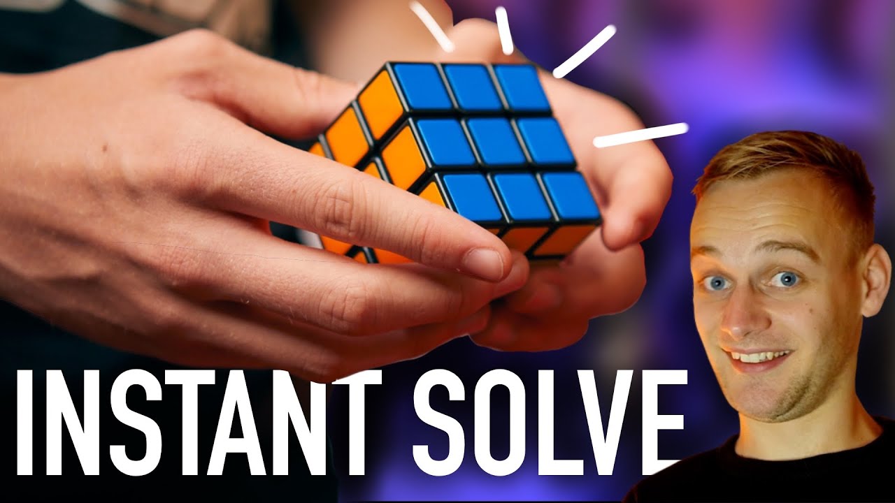 How To Instantly Solve a Rubik's Cube | Easy Rubik's Cube Magic Trick Revealed (ish)