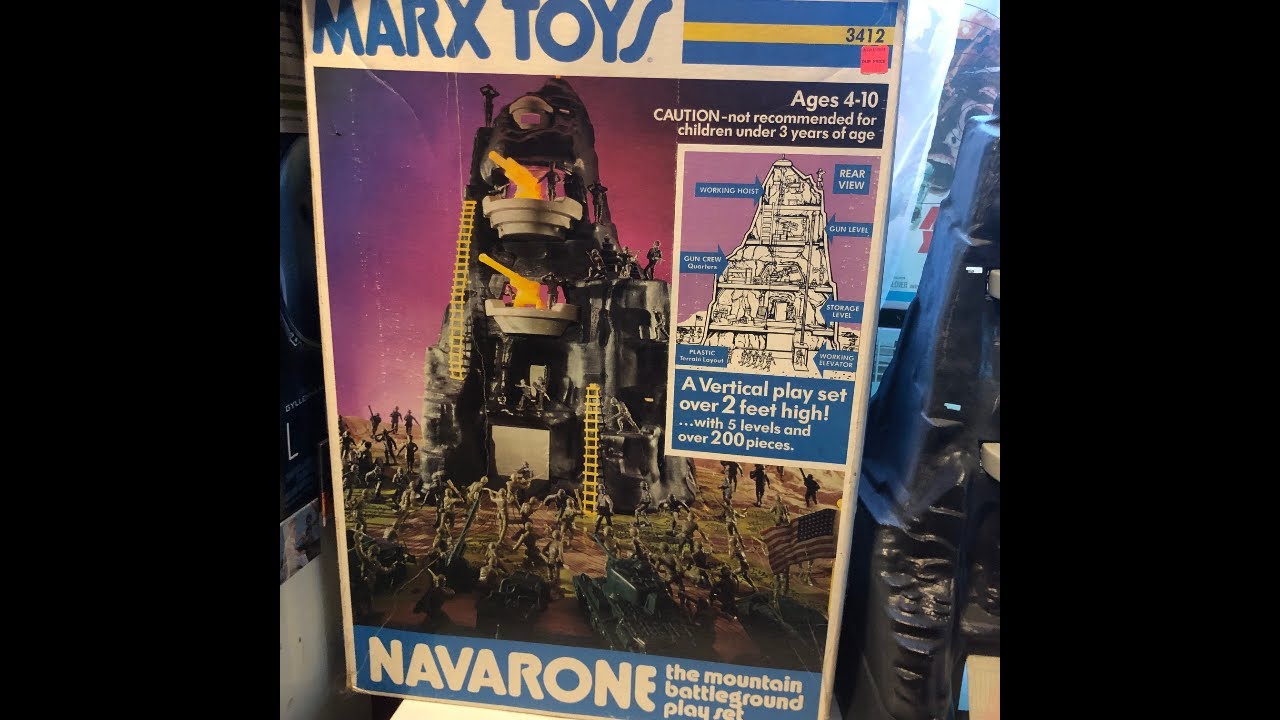 Marx Toys Guns of NAVARONE Battleground Play Set Playset 1970s
