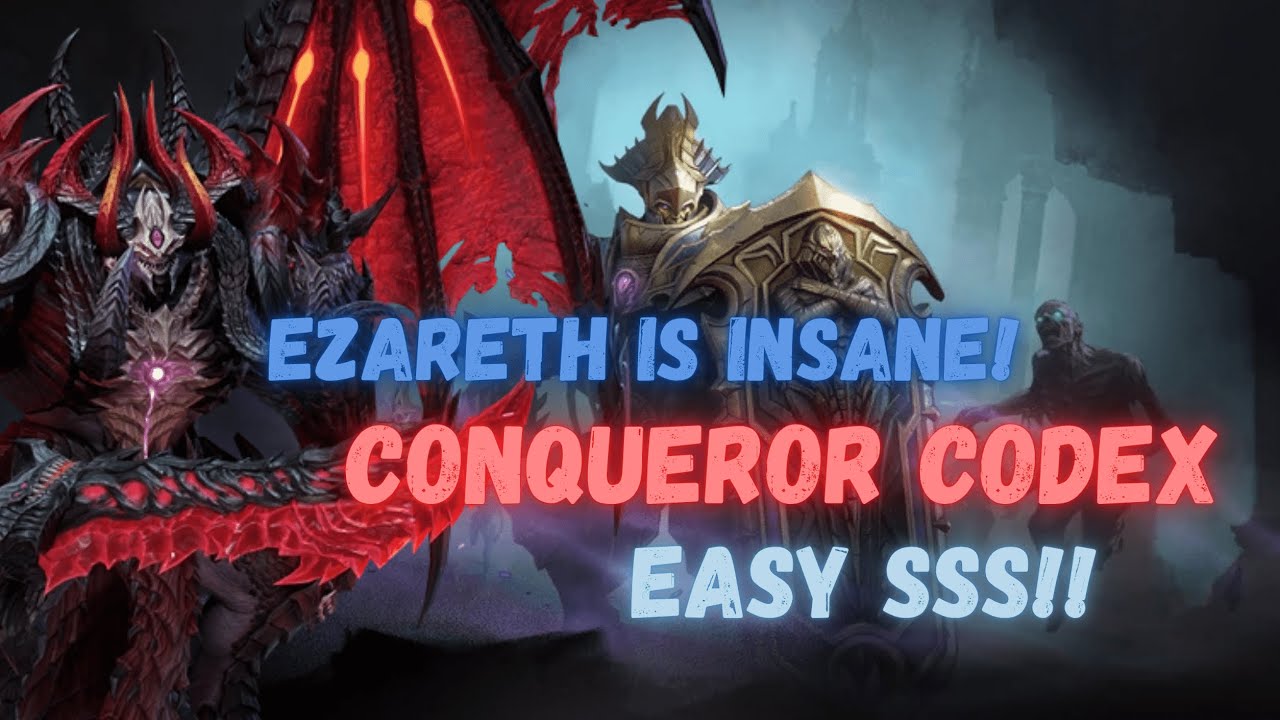 Ezareth is AMAZING in Conqueror Immortal Codex | EASY SSS | Watcher of Realms