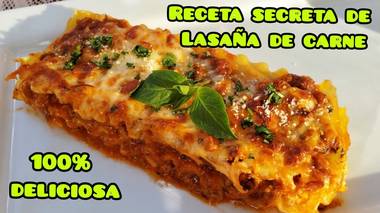 🔥⚠️RECETA SECRETA DE LASAÑA DE CARNE MOLIDA👌|| QUERRAS COMER MAS!!!
