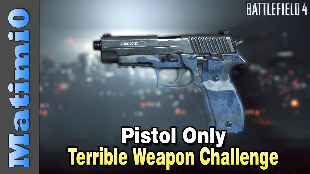 BF4 Pistol Only - Terrible Weapon Challenge (Battlefield 4 Beta Gameplay/Commentary)