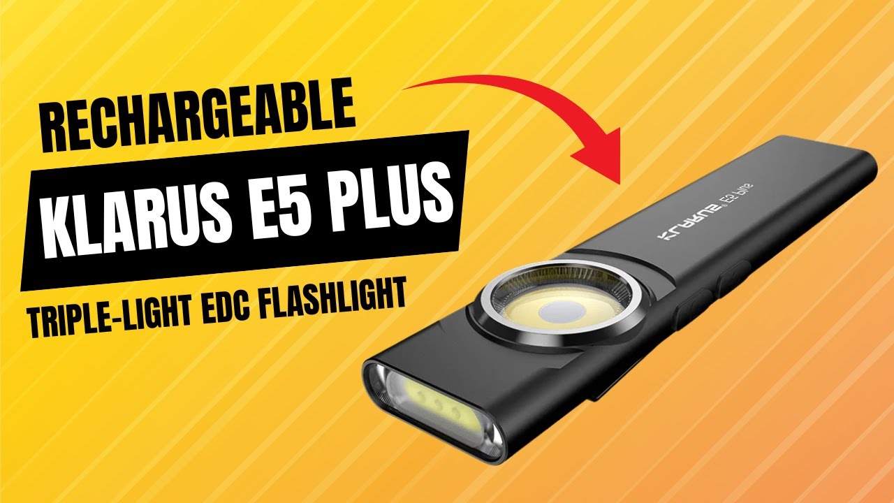 Triple Beam Power! Klarus E5 Plus Tabletop Flashlight Review