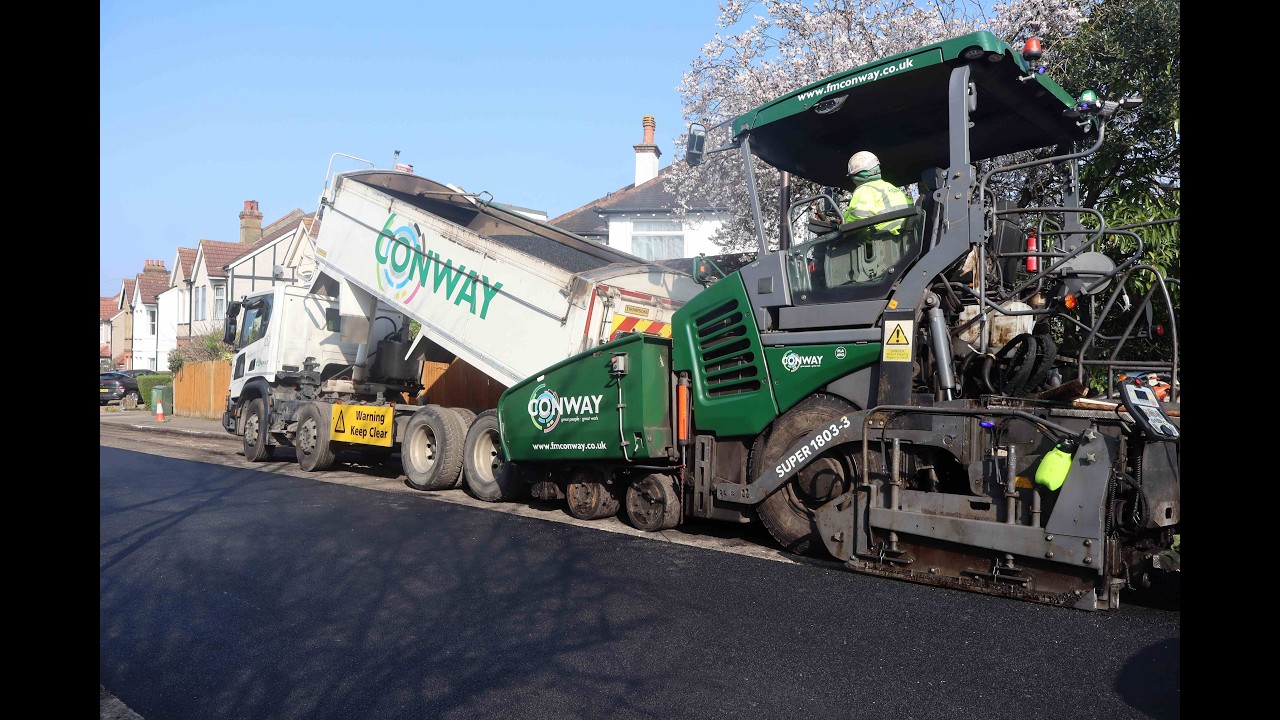 Conway resurfacing at work on Taylor Road (03.03.26)