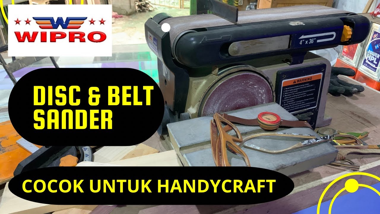 PARAH‼️Mesin Amplas duduk Wipro MM491G // mesin belt dan disc sander // handycraft #pertukangankayu