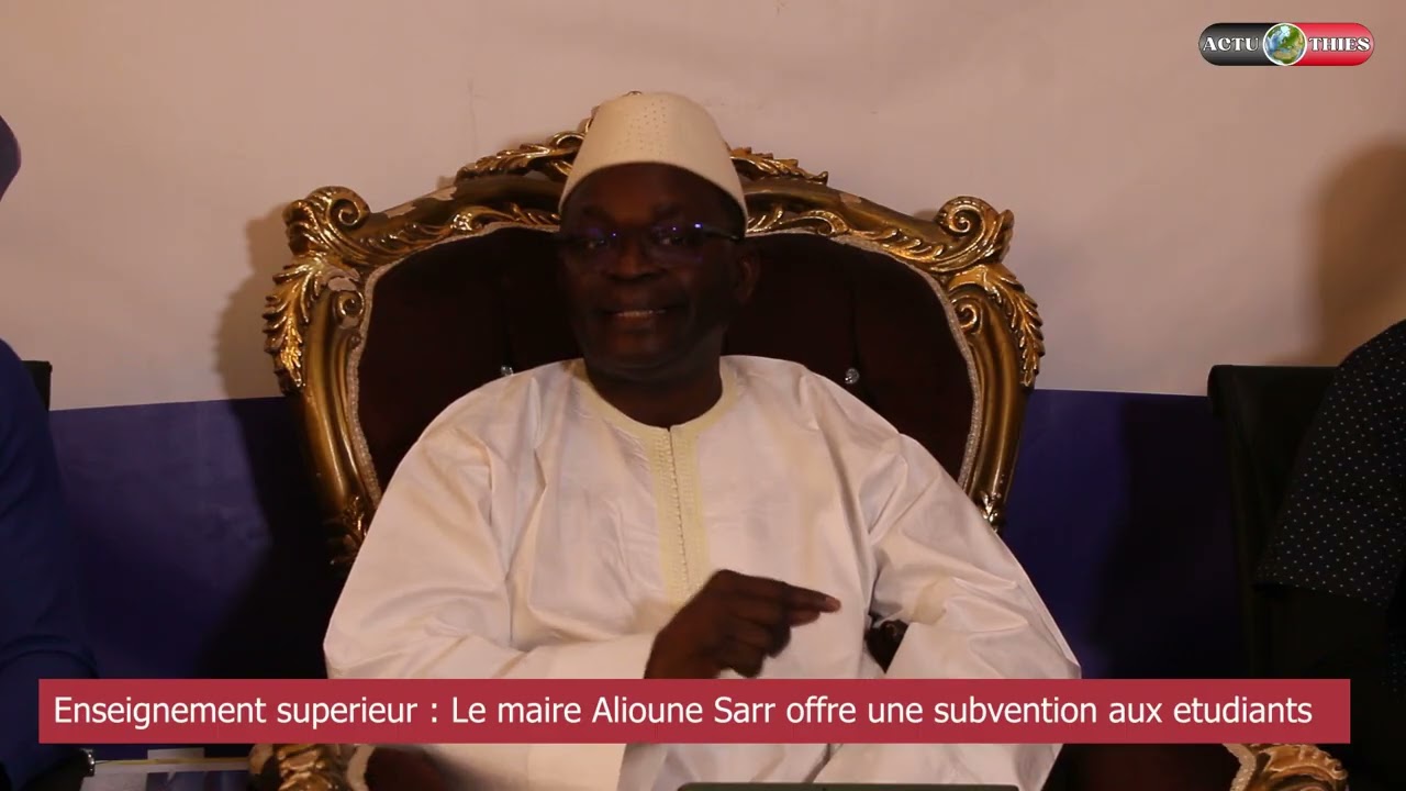 Maire Alioune Sarr offre une subvention aux étudiants
