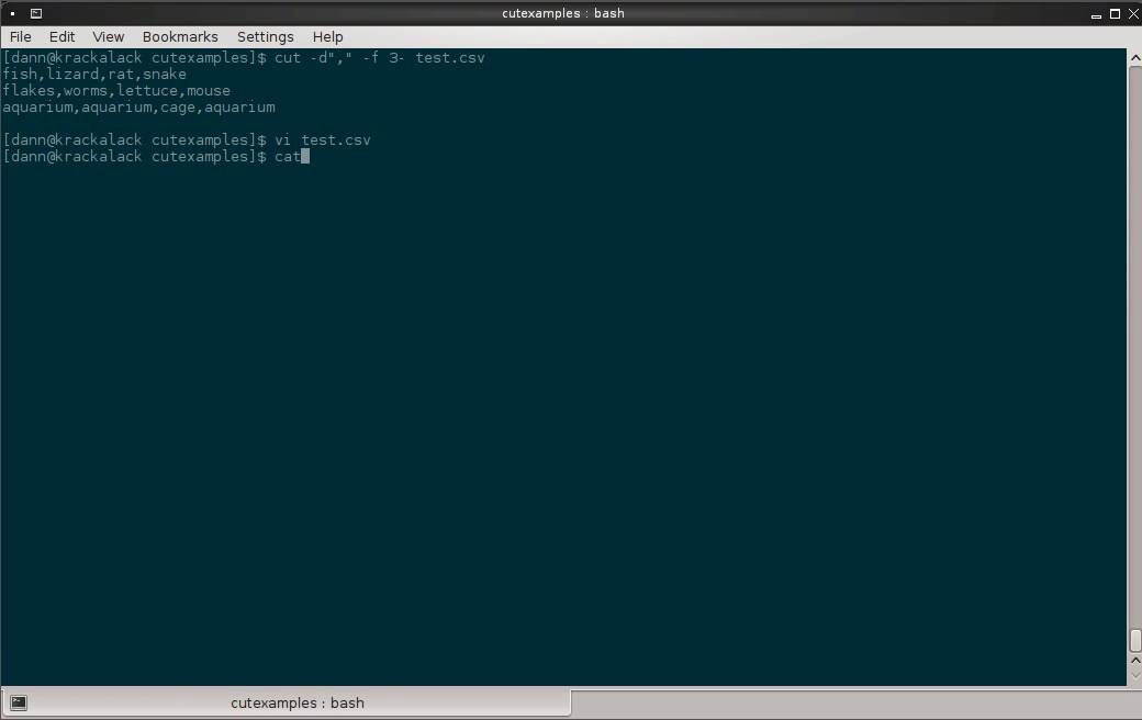 Linux In The Shell Episode 003 - cut
