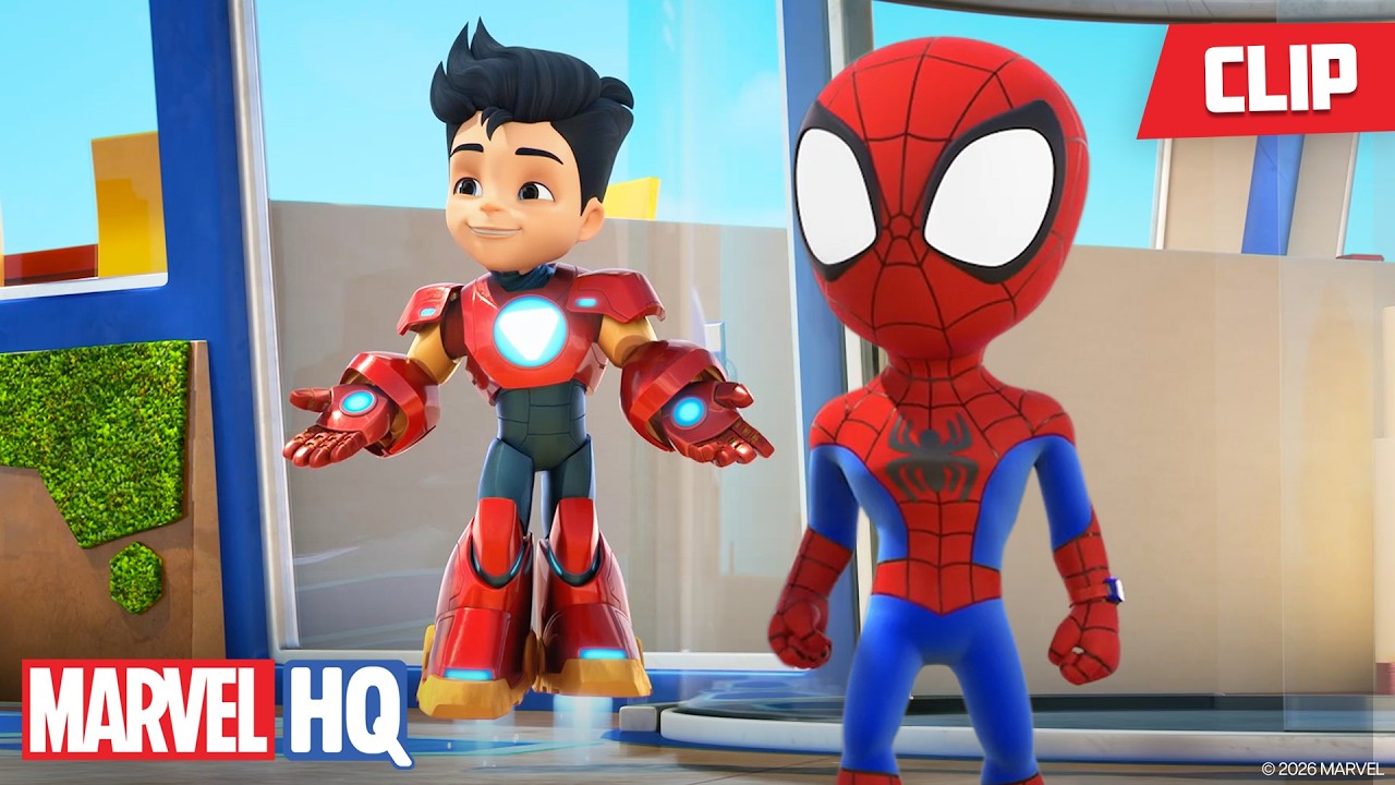 Spidey's Tour of Avengers Tower 🏙️ | Spidey and Iron Man: Avengers Team-Up! | @MarvelHQ