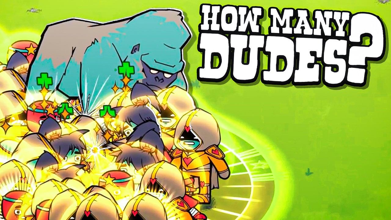 1 Silverback GORILLA vs 50 DUDES (How Many Dudes?)