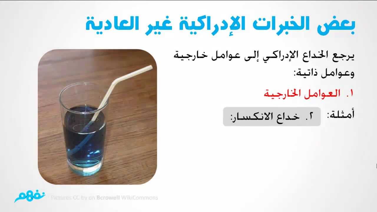 الإدراك - علم النفس والإجتماع - للصف الثاني الثانوي - موقع نفهم - موقع نفهم
