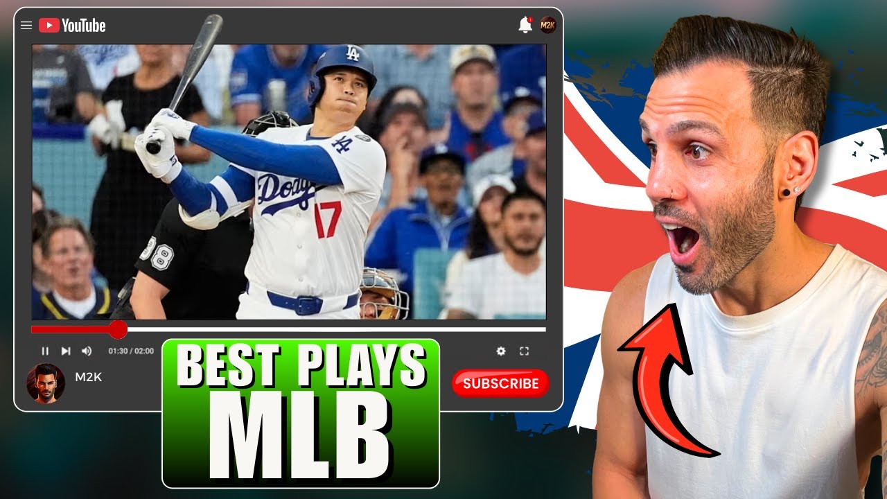 BRITISH GUY reacts to BEST MLB Plays for the First Time!