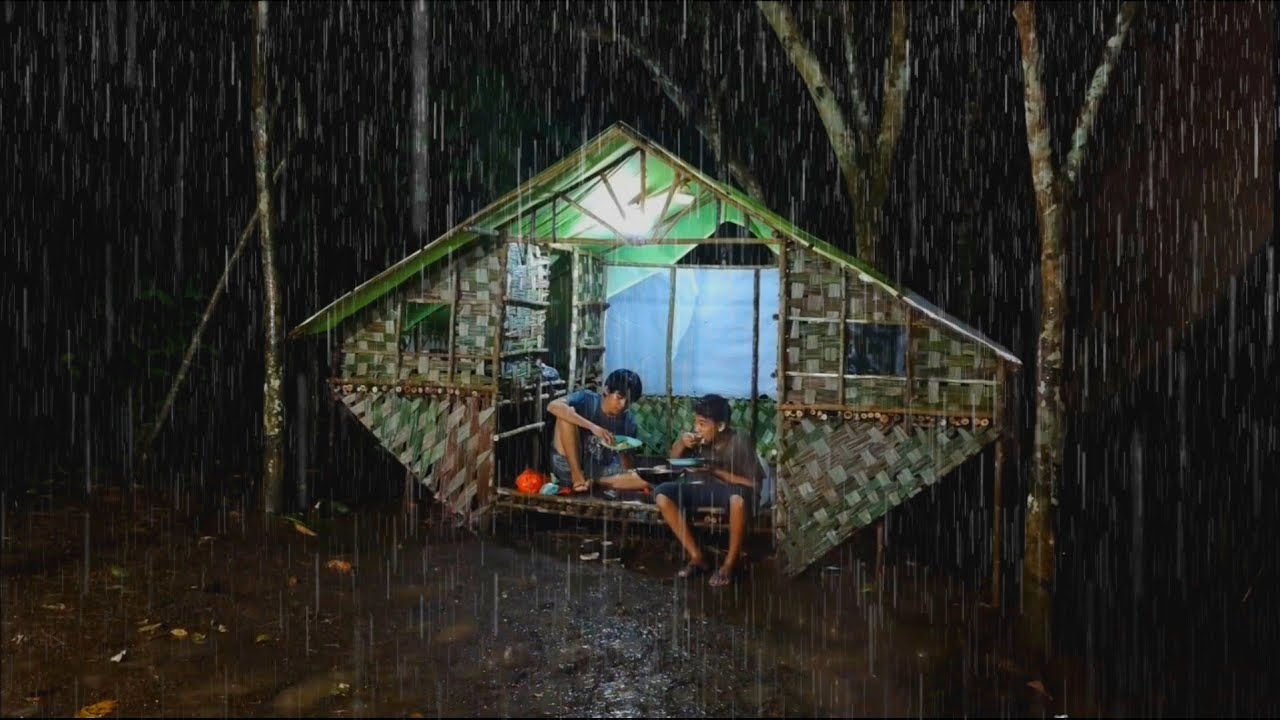 Diguyur hujan deras siang malam, bermalam di shelter tengah hutan & tidur nyenyak sampai pagi