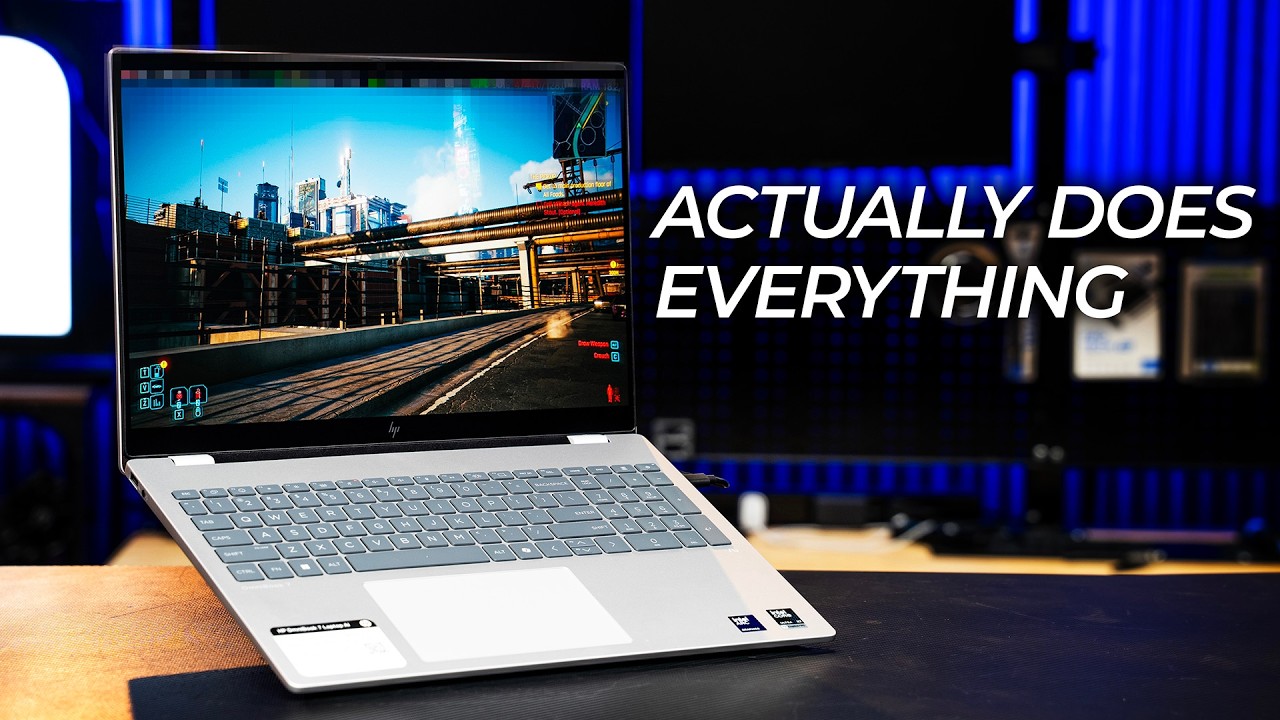 Ноутбук HP OmniBook 7 запускает игры благодаря процессорам Intel Panther Lake! | Micro Center