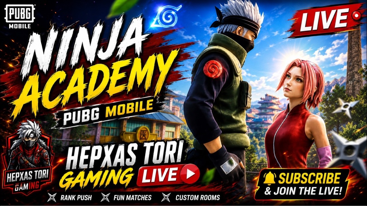 🔥 NEW Ninja Academy Event is Here! Full Update & Rewards | PUBG Mobile || Hepxas Tori Gaming