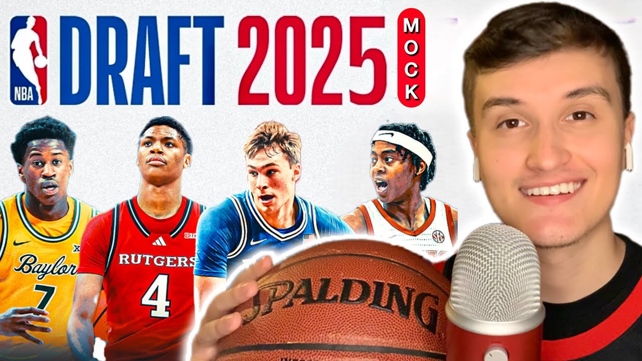 ASMR | My 2025 NBA Mock Draft 🏀 (whisper ramble)