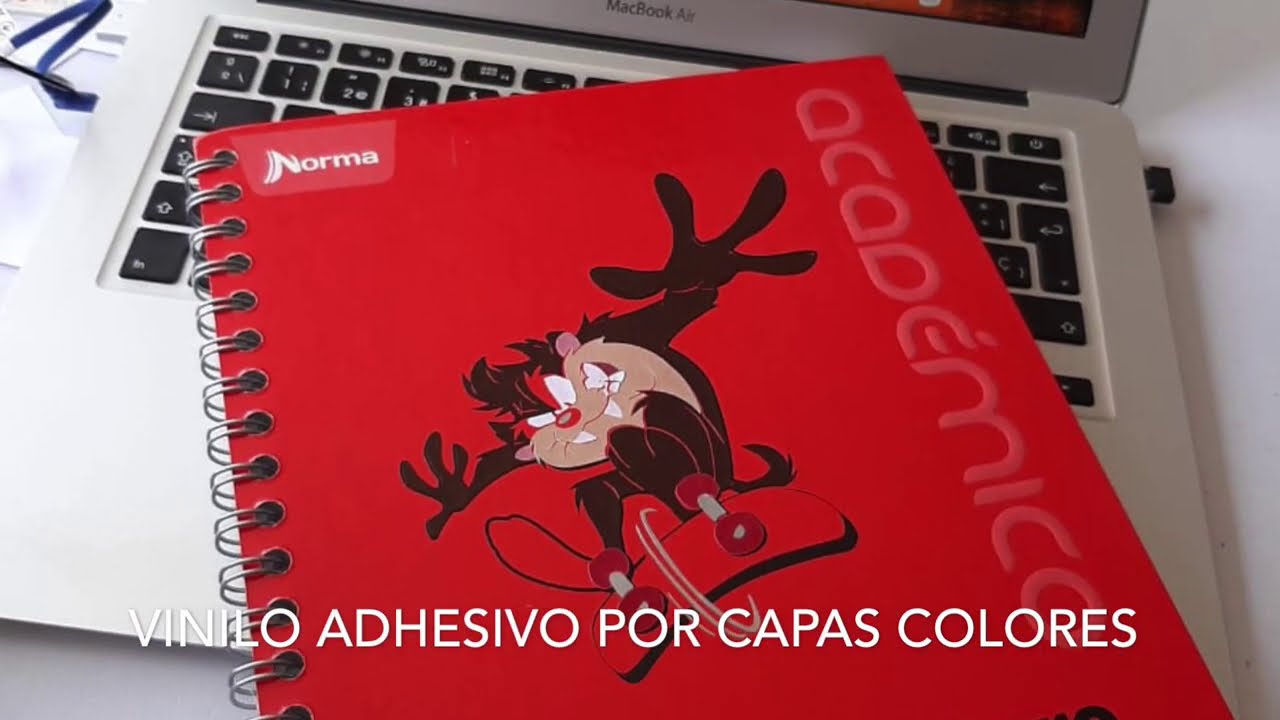 VINILO ADHESIVO POR CAPAS DE COLORES