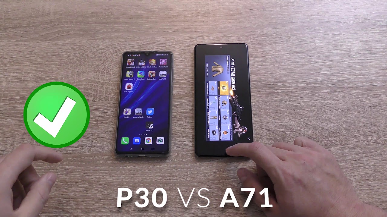 Samsung Galaxy A71 6GB RAM vs Huawei P30: Comparison - speed test and camera comparison