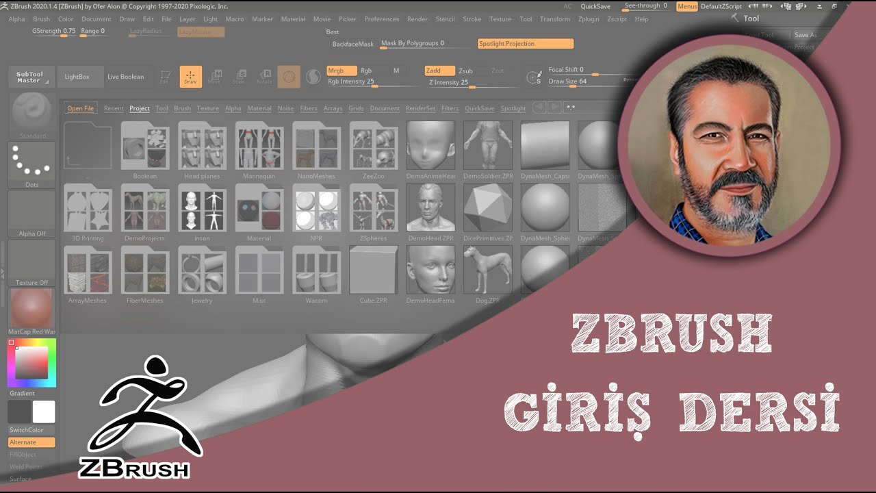 Zbrush'a giriş dersi