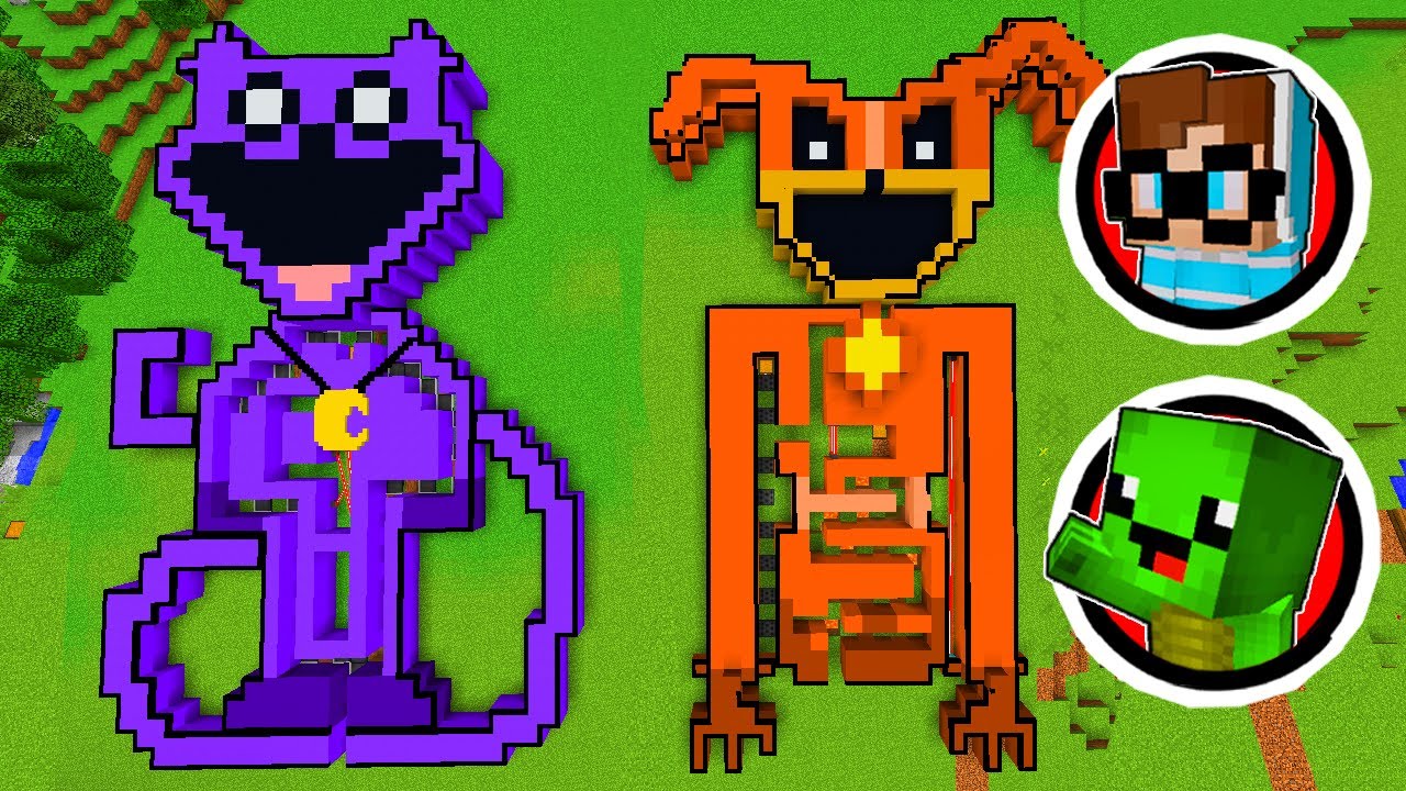 CATNAP LABYRINTH vs. DOGDAY LABYRINTH - SMILING CRITTERS EDITION in Minecraft!