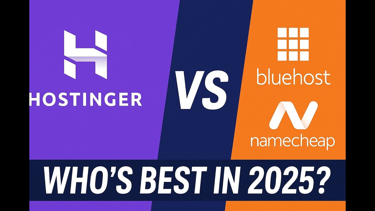 Hostinger vs Bluehost vs Namecheap | Best Web Hosting Compared & Tested!