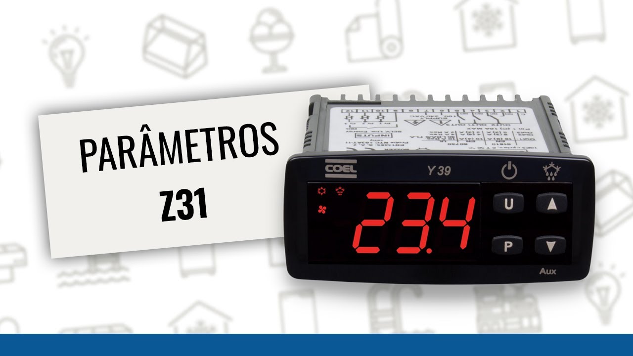 Controlador de temperatura Coel Z31 - parâmetros