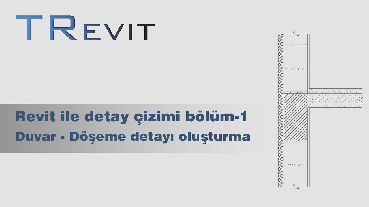 Revit detay serisi bölüm 1 - Duvar-Döseme detayi (1:20)