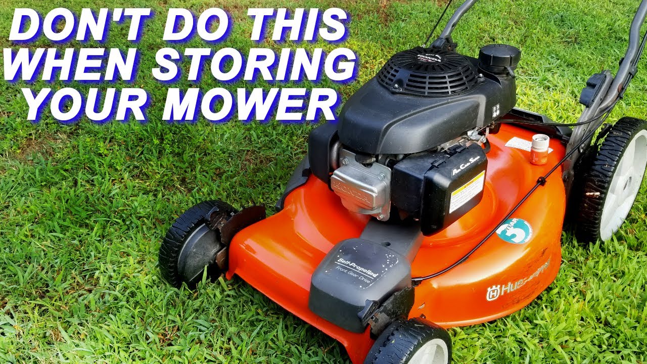 This Husqvarna Mower Was Stored The Wrong Way