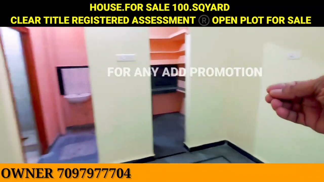 HOUSE FOR SALE IN HYDERABAD 100.SQYARD OPEN PLOT FOR SALE IN HYDERABAD.